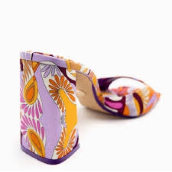 Zara paisley block heel - Picture 3 of 8